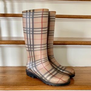 Burberry Nova Check Rain Boots